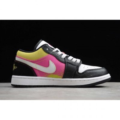 Nike Air Jordan 1 Low Siyah / Küpe Çiçeği Basketbol Ayakkabısı Türkiye - L47GVPDG